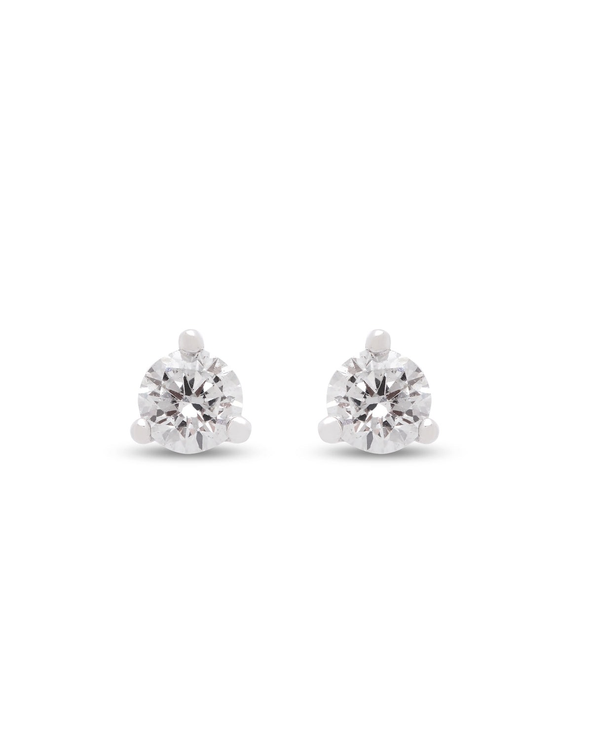 Aura 18ct White Gold Diamond Stud Earrings