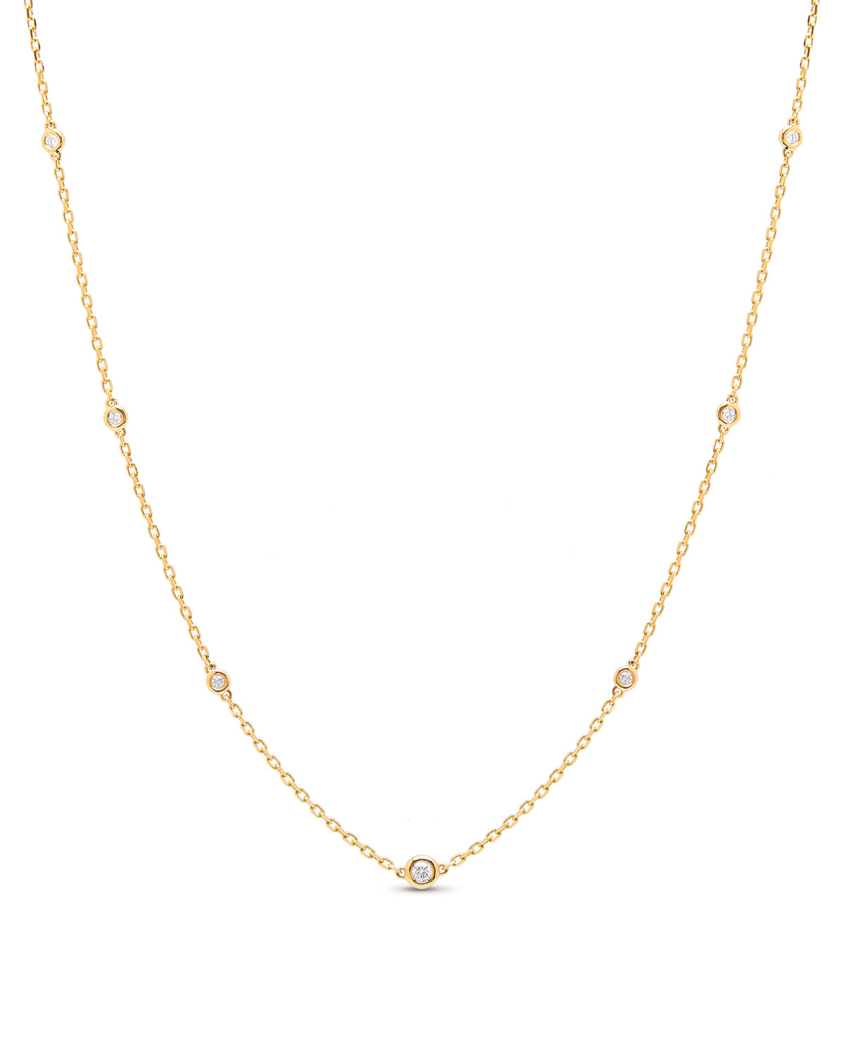 Aura 18ct Yellow Gold Diamond 0.23ct Necklace