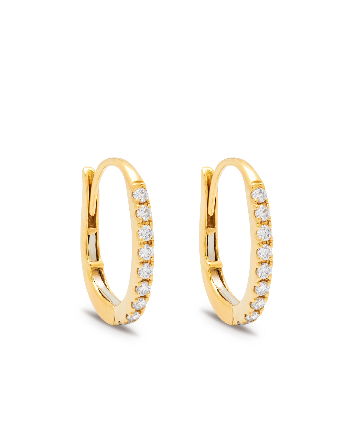 Aura 18ct Yellow Gold Diamond 0.24ct Clip Earrings
