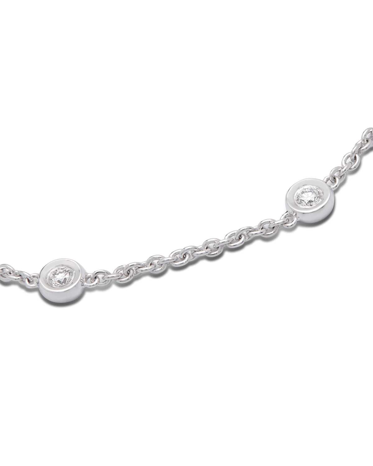Aura 18ct White Gold Diamond Necklace 0.23ct