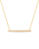 Aura 18ct Yellow Gold Diamond 0.21ct Bar Pendant