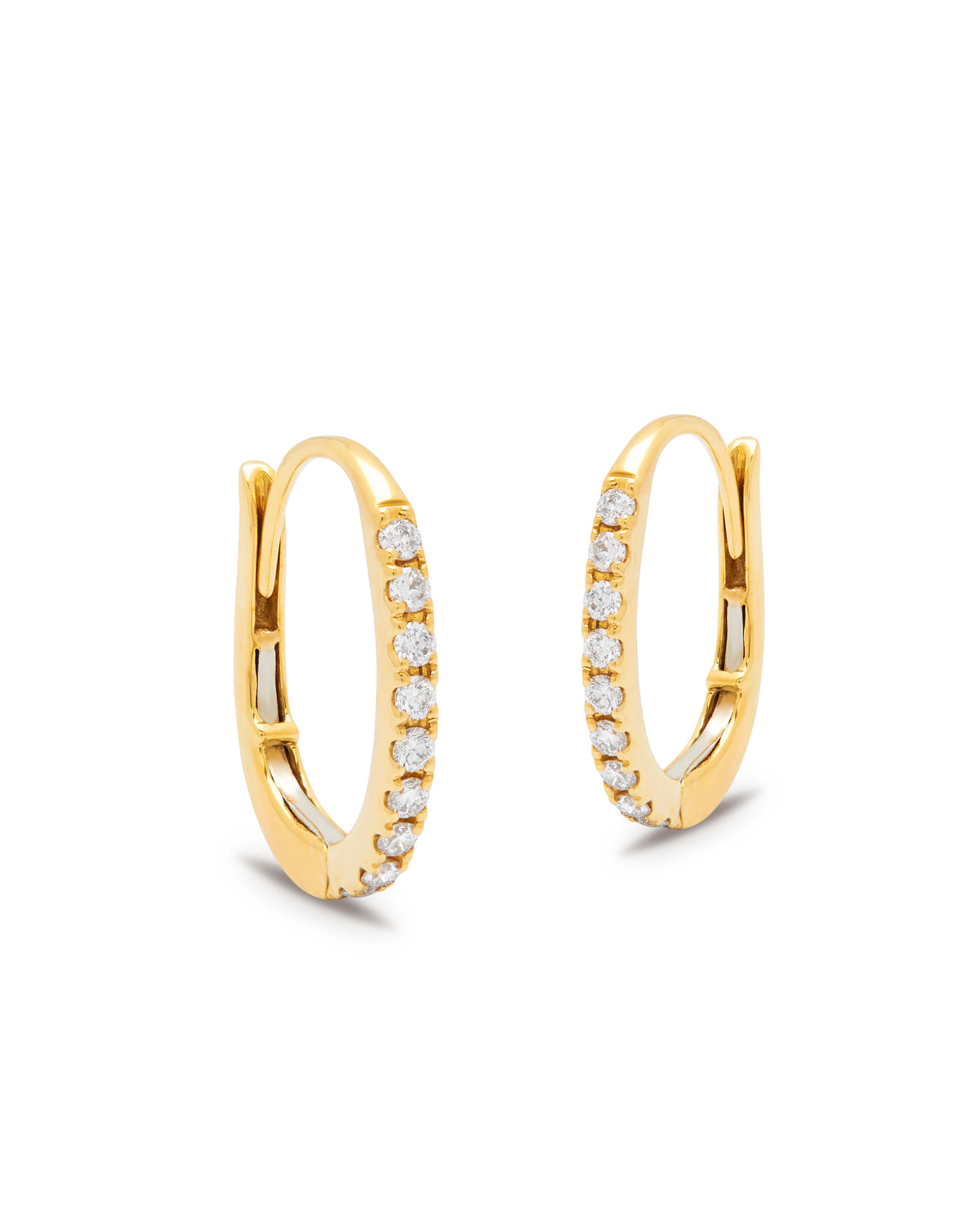 Aura 18ct Yellow Gold Diamond Clip Earrings