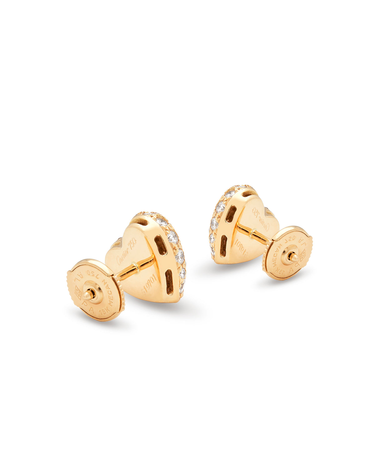 Cartier Pave Diamond Earrings