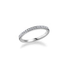 Platinum Full Diamond Grain Set Wedding Band by Luminary Fine Jewellery, Surrey